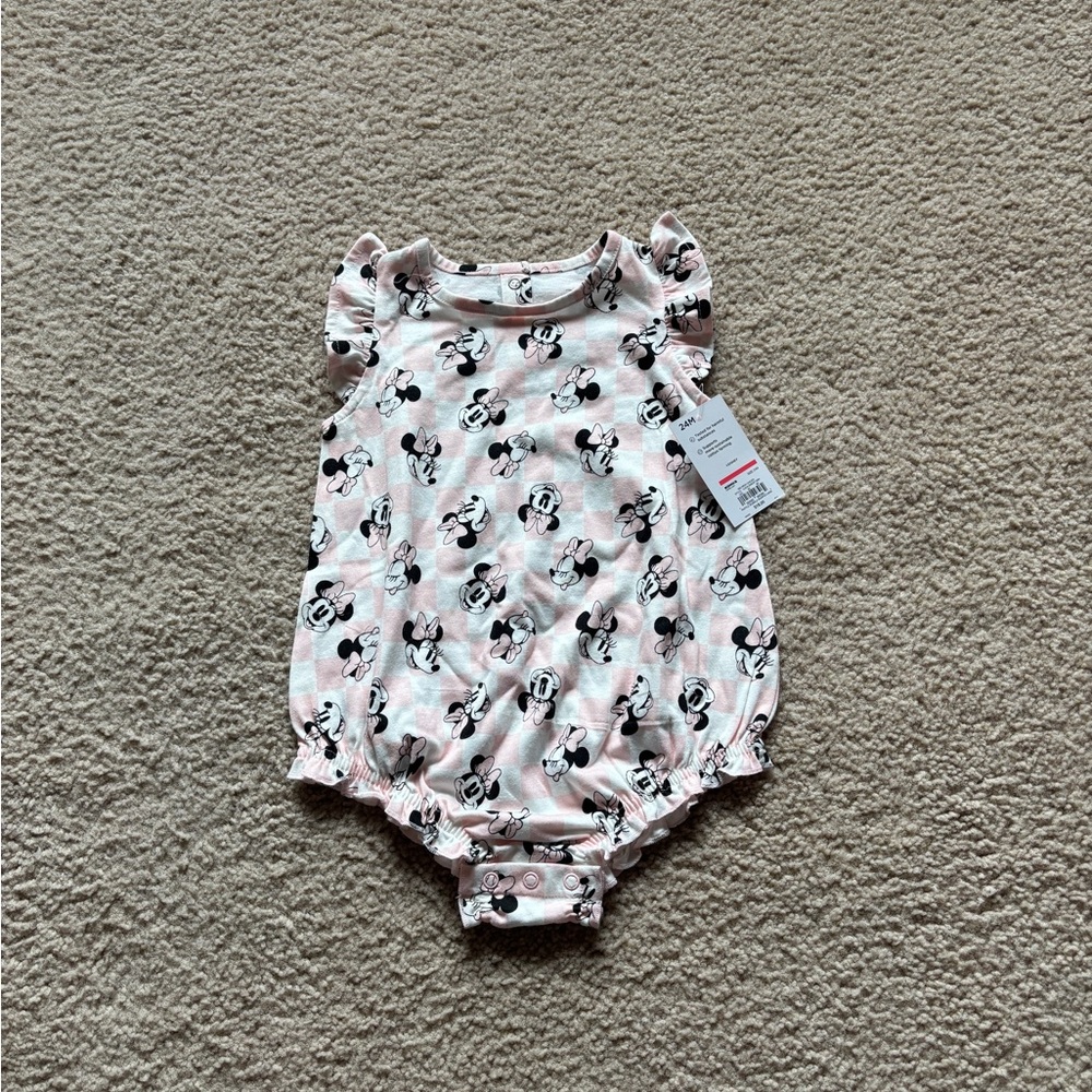 Disney Pink Onsie with Minnie Mouse Design